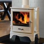 Stoves - The Bassington Eco Skirted in warm white enamel